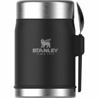 Stanley Classic Legendary Food Jar  Spork 0.4L Matt Black Pebble