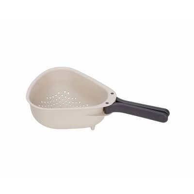 Joseph Joseph Droplet Large White Colander with Folding Handle