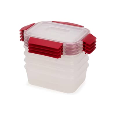 Joseph Joseph Nest Lock 4-Piece Red 1.1L Food Container Set