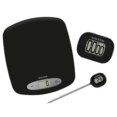 Salter Kitchen Gift Set  Scales  Thermometer  Timer