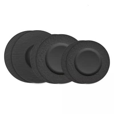 Villeroy and Boch Manufacture Rock - 6 Piece Plate Set