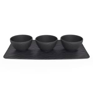 Villeroy and Boch Manufacture Rock - Dipping Bowl Set