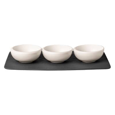 Villeroy and Boch New Moon White - Dipping Bowl Set