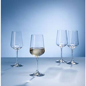 Villeroy and Boch Ovid White Wine Glasses Set Of 4