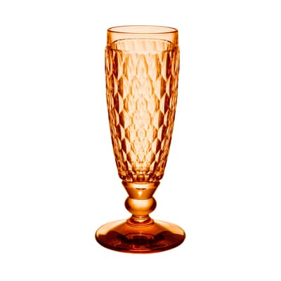 Villeroy And Boch Boston Coloured Champagne Flute Apricot