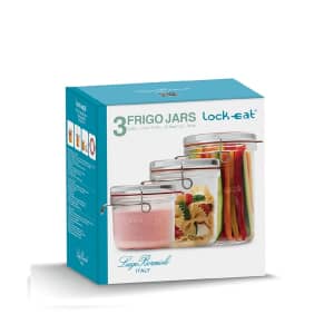 Luigi Bormioli Lock Eat Frigo Jar Set Of 3