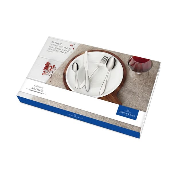 Villeroy and Boch Arthur 24 Piece Cutlery Set Gift Boxed