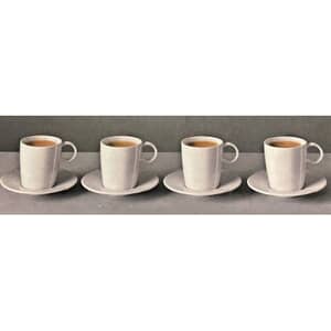 Denby James Martin Espresso Cups And Saucers Set Of 4
