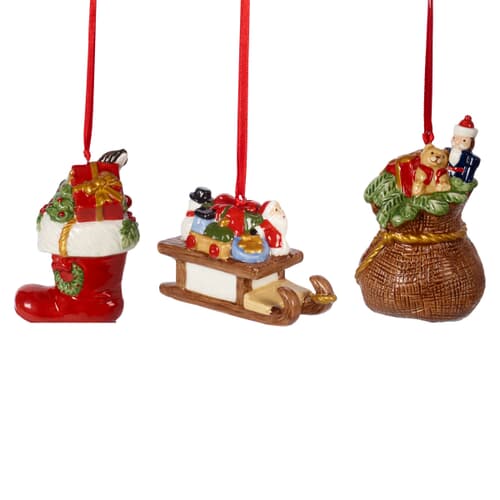 Villeroy and Boch Nostalgic Christmas  Ornaments ornament set presents