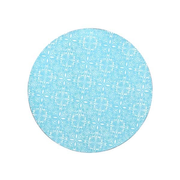 Denby Monsoon Kitchen Collection Cadiz Turquoise Round Placemats Set Of 4