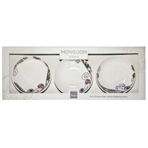 Denby Monsoon Cosmic Set Of 3 Dipping Bowls
