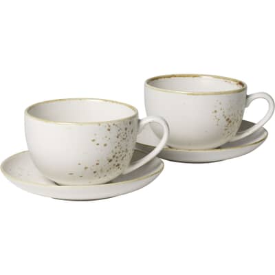 Villeroy and Boch Vivo Stoneware White - Large Coffee Cup Set