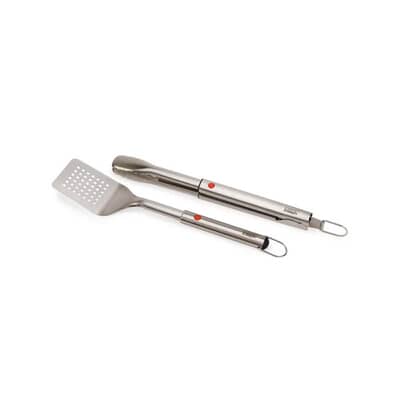 Joseph Joseph GrillOut 2-Piece Stainless-Steel BBQ Turner and Tongs Set