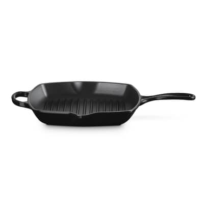 Le Creuset Signature Cast Iron 26cm Square Grillit Black Onyx
