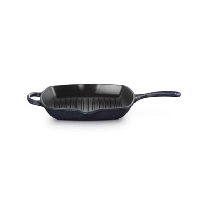Le Creuset Signature Cast Iron Square Grillit 26cm Navy