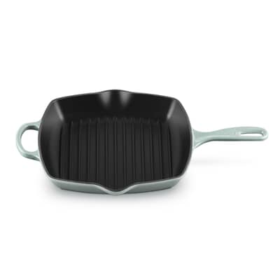 Le Creuset Signature Cast Iron 26cm Square Grillit Sea Salt