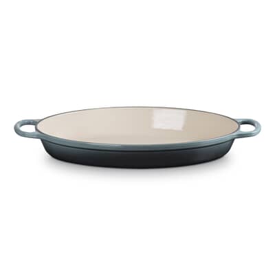 Le Creuset Signature Cast Iron 36cm Oval Gratin Dish Ocean