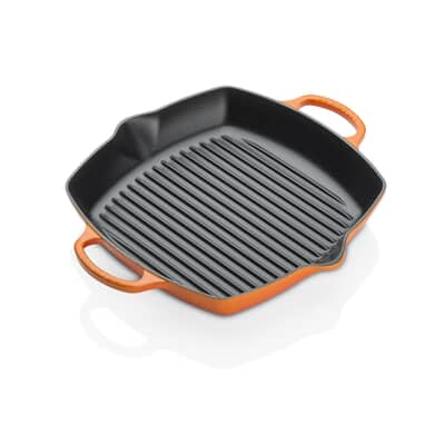 Le Creuset Signature Cast Iron 30cm Deep Square Grill Volcanic
