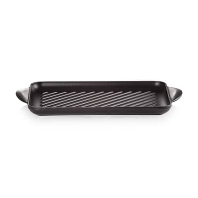 Le Creuset Cast Iron 32cm Rectangular Grill Satin Black