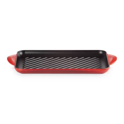 Le Creuset Cast Iron 32cm Rectangular Grill Cerise