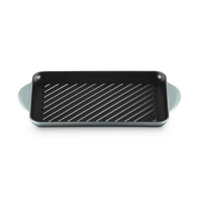 Le Creuset Cast Iron 32cm Rectangular Grill Sea Salt