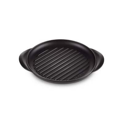 Le Creuset Cast Iron 25cm Round Grill Satin Black