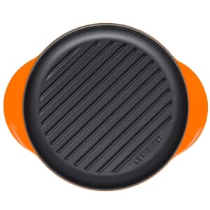 Le Creuset Cast Iron 25cm Round Grill Volcanic