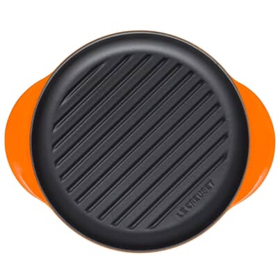 Le Creuset Cast Iron 25cm Round Grill Volcanic