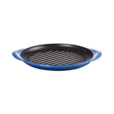 Le Creuset Cast Iron 25cm Round Grill Azure