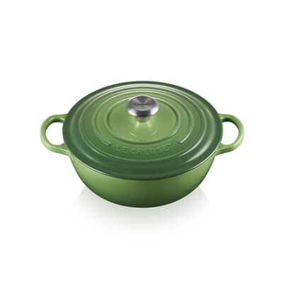 Le Creuset Cast Iron 24cm Soup Pot Casserole Bamboo