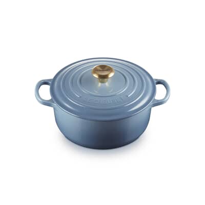 Le Creuset Signature Cast Iron 20cm Round Casserole Chambray