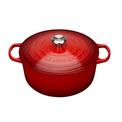 Le Creuset Signature Cast Iron 22cm Round Casserole Cerise
