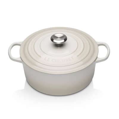 Le Creuset Signature Cast Iron 22cm Round Casserole Meringue