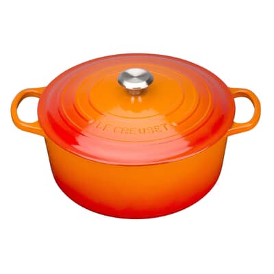 Le Creuset Signature Cast Iron 24cm Round Casserole Volcanic