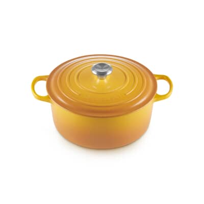 Le Creuset Signature Cast Iron 28cm Round Casserole Nectar