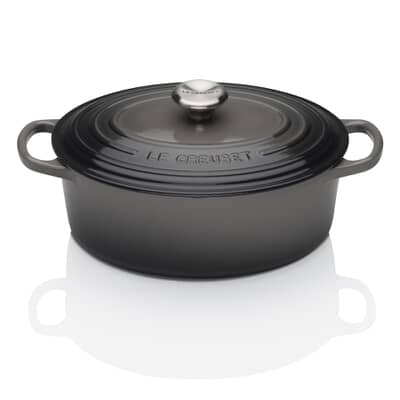 Le Creuset Signature Cast Iron 23cm Oval Casserole Flint