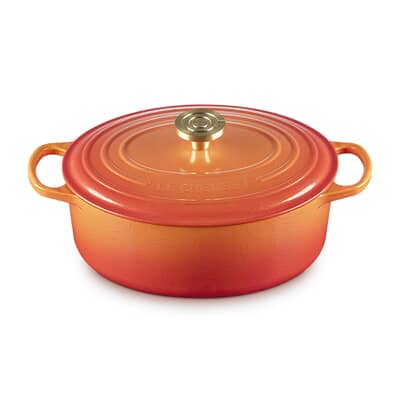 Le Creuset Flamme Doree Volcanic 29cm Oval Casserole