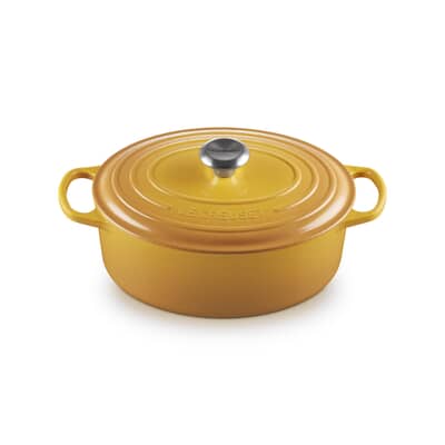 Le Creuset Signature Cast Iron 29cm Oval Casserole Nectar