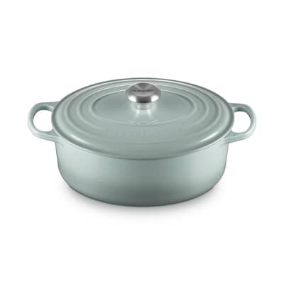 Le Creuset Signature Cast Iron 29cm Oval Casserole Sea Salt