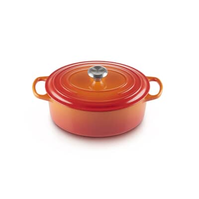 Le Creuset Signature Cast Iron 31cm Oval Casserole Volcanic