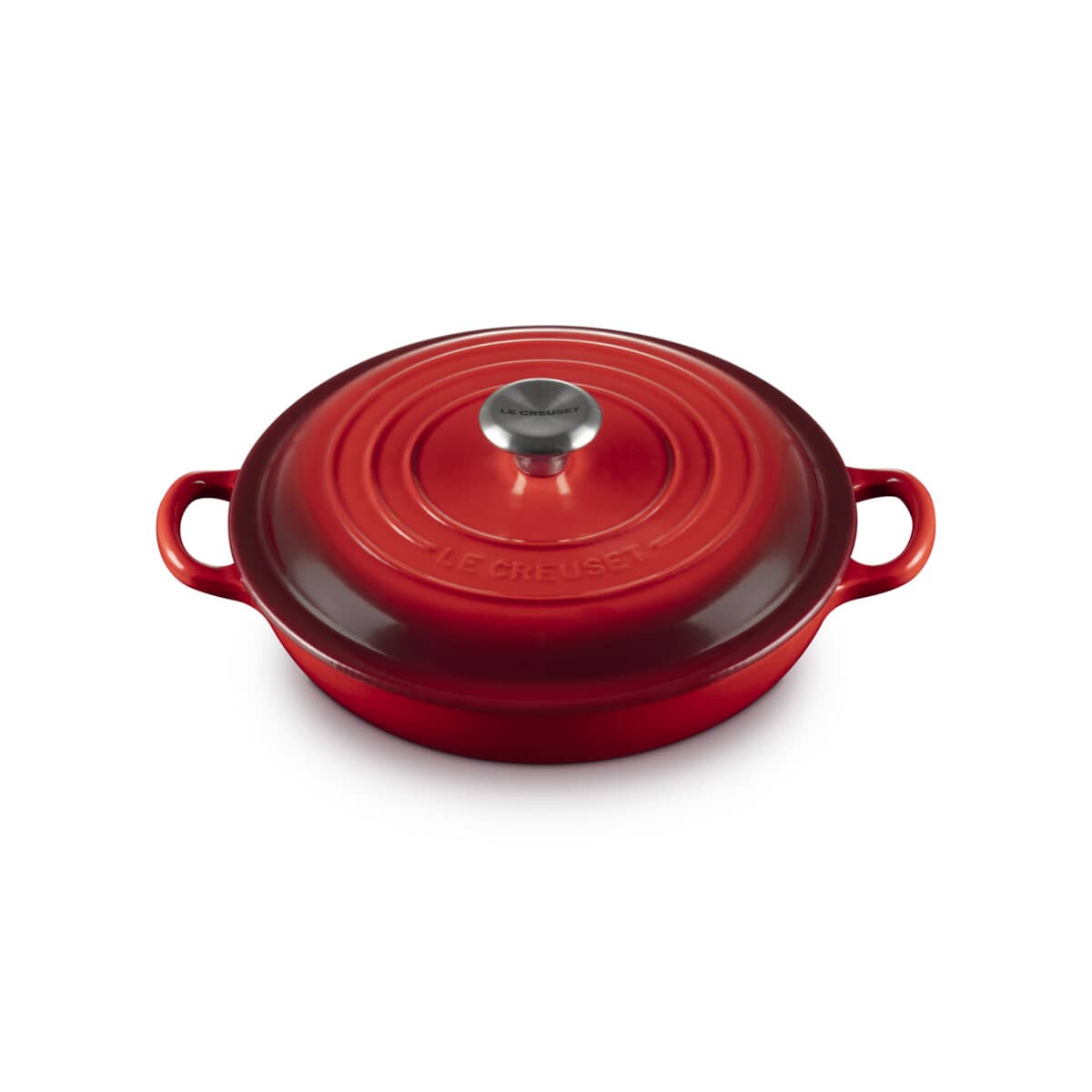 Le Creuset Cast Iron 22cm Shallow Casserole Cerise (21180220602430