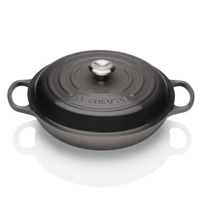 Le Creuset Signature Cast Iron 30cm Shallow Casserole Flint
