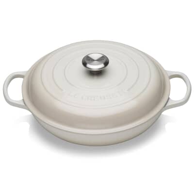 Le Creuset Signature Cast Iron 30cm Shallow Casserole Meringue