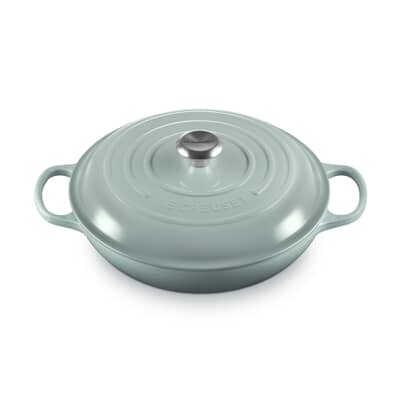 Le Creuset Signature Cast Iron 30cm Shallow Casserole Sea Salt