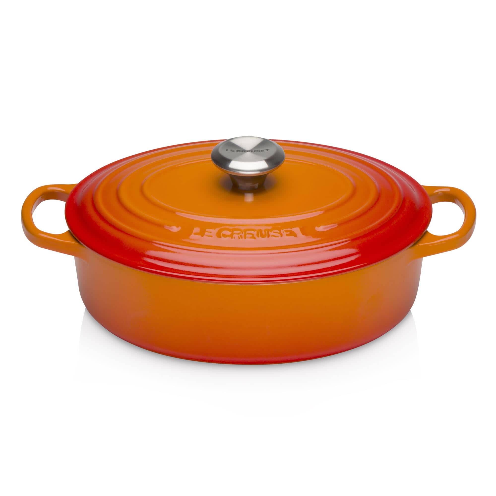 Le Creuset Signature Cast Iron 27cm Oval Casserole Volcanic