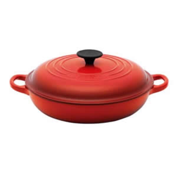 Le Creuset 22cm Shallow Casserole Cerise (250322206)