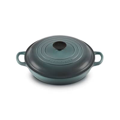 Le Creuset Cast Iron 26cm Shallow Casserole Ocean