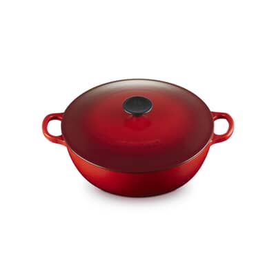 Le Creuset Cast Iron 26cm Soup Pot Casserole Cerise