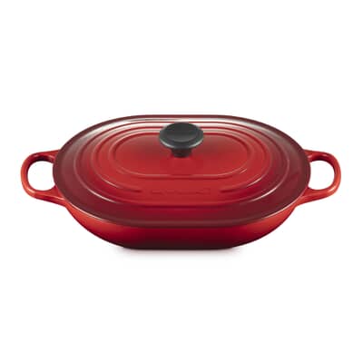 Le Creuset Signature Cast Iron 31cm Oblong Casserole Cerise
