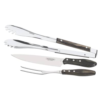 Tramontina BBQ Carving Set 3pcs Brown